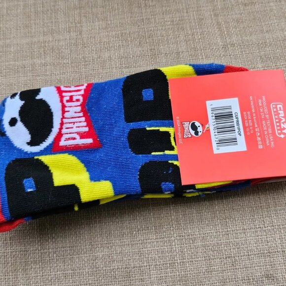 Pringles Men Socks Multi Color Crew Socks Size 10-13 Adult New - Picture 2 of 8